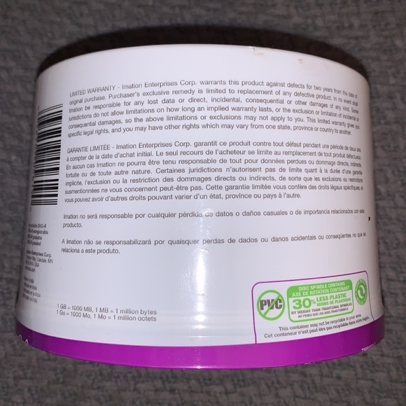 Nwt Factory Sealed Memorex Dvd + R 50 Pack 16x 4.7 Gb 120 Min - Picture 4 of 6